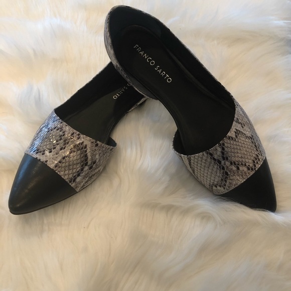 Franco Sarto Shoes - Franco Sarto “Aubin” Snake Print D’Orsay Flat NWOT